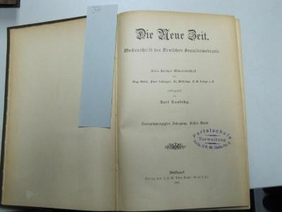  Die Neue Zeit : Wochenschrift der Deutschen Sozialdemokratie (1904)