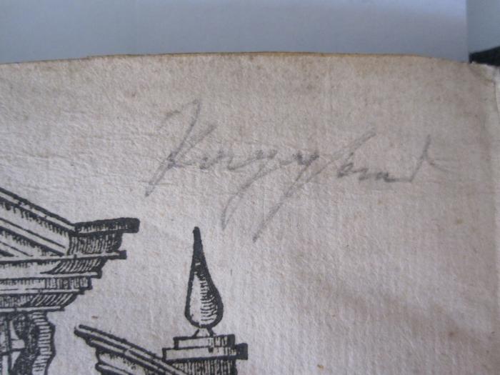  Massechet megillat taani (um 1658);- (unbekannt), Von Hand: Notiz; '[...]'. 