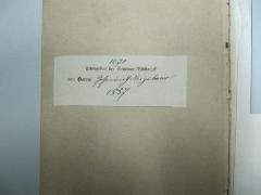 - (Jüdisch-Theologisches Seminar Fraenckel'scher Stiftung (Breslau) ;Neigebaur, [?]), Etikett: Signatur, Name, Datum, Besitzwechsel; '[1070] 
Übergeben der Seminar-Bibliothek von Herrn [Geheimrath Neigebaur 1857]'. 