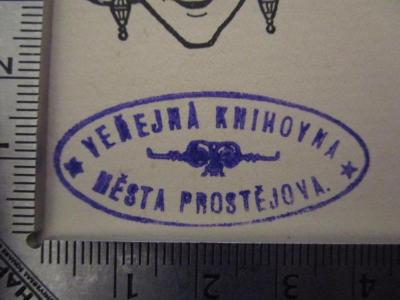 Großstadtlyrik (o.J.);- (Verejná Knihovna Mesta (Prostějov)), Stempel: Name, Ortsangabe, Berufsangabe/Titel/Branche; 'Verejná Knihovna Mesta Prostejova'.  (Prototyp)