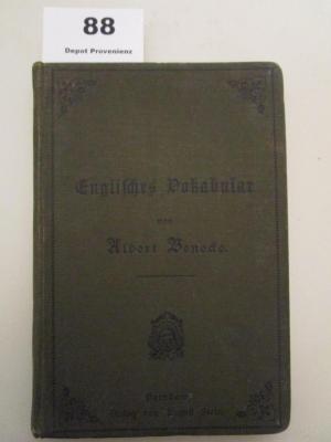  Englisches Vokabular : Mit Bezeichnung der Aussprache (1885)