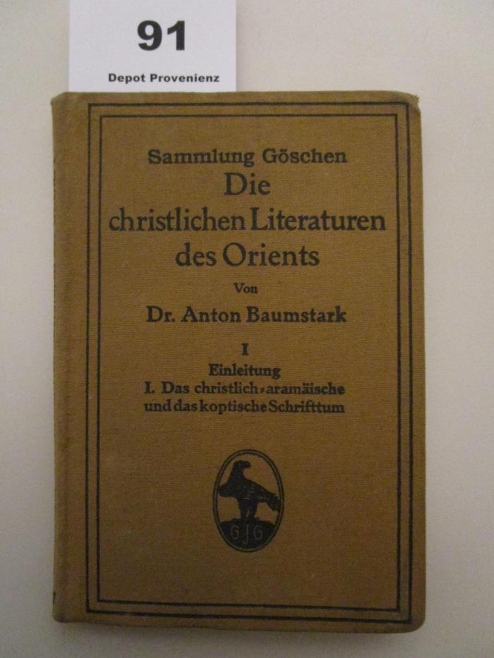  Die christlichen Literaturen des Orients (1911)