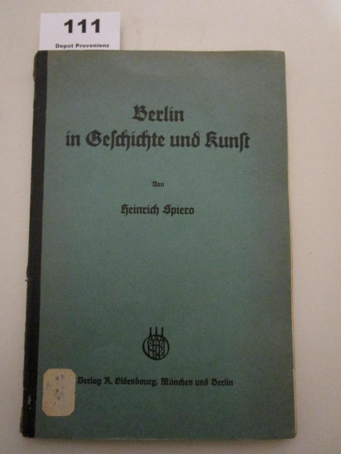  Berlin in Geschichte und Kunst (1928)