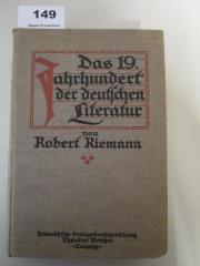  Das 19. Jahrhundert der deutschen Literatur (1912)