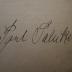 - (Salecker, Paul), Von Hand: Autogramm, Name; 'Paul Salecker'. 