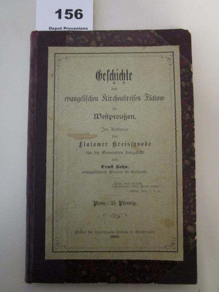  Geschichte des evangelischen Kirchenkreises Flatow in Westpreußen (1902)