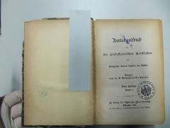  Amtshandbuch für die protestantischen Geistlichen des Königreichs Bayern diesseits des Rheins (1883)