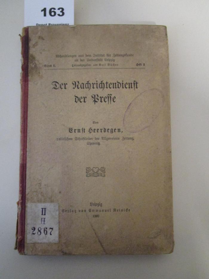 XIV 16825: Der Nachrichtendienst der Presse (1920)
