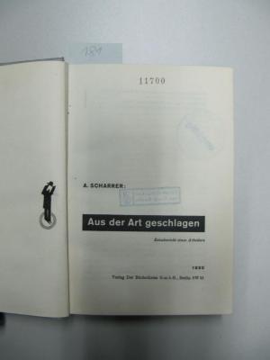  Aus der Art geschlagen : Reisebericht eines Arbeiters (1930)