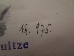 G45 / 650 (Schultze, Walter), Von Hand: Exemplarnummer; 'Nr. 975'. 