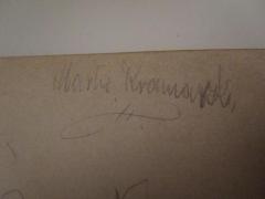 - (Kramarski, Marta), Von Hand: Autogramm, Name; 'Marta Kramarski'. 
