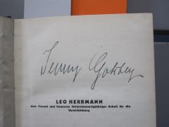 J / 208 (Goldberg, Jenny), Von Hand: Autogramm; 'Jenny Goldberg'. 