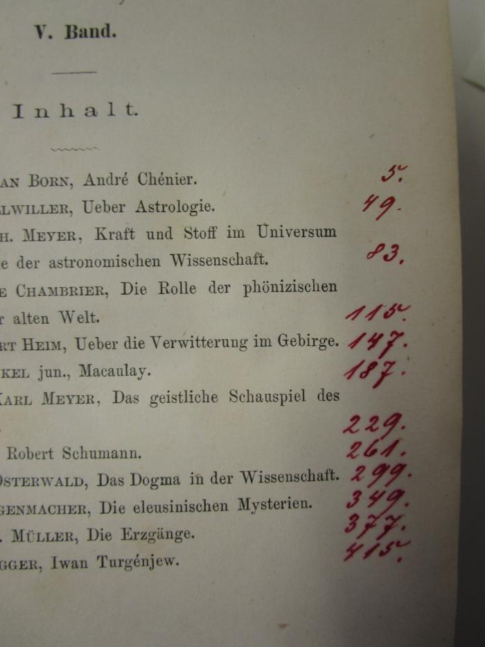  Oeffentliche Vorträge gehalten in der Schweiz (1880);- (unbekannt), Von Hand: Annotation. 