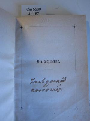 Cm 5560: Die Schweine. Ein Gedicht von Franz Herrig (1876)