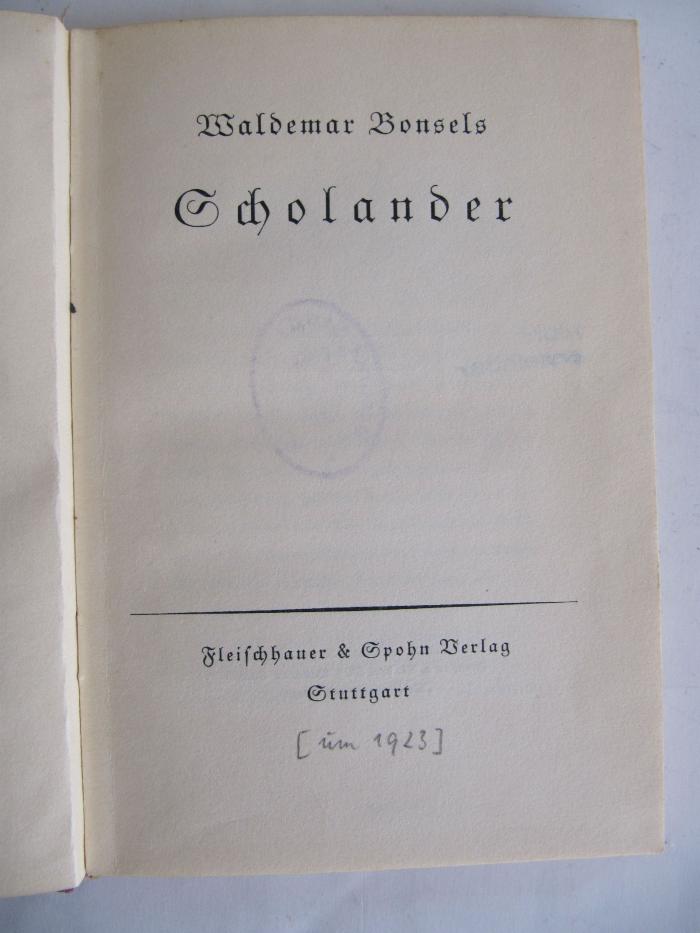 Cm 20680 e: Scholander (um 1923)