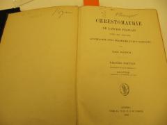 Ct 524 ao: Chrestomathie de l'ancien francais (VIIIe-XVe siècles) : Accompagnée d'une grammaire et d'un glossaire (1910)