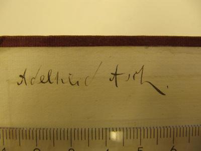 Cq 1510 ai: Thelma : a norwegian princess (1898);J / 422 (Nathanson, Adelheid), Von Hand: Autogramm, Name; 'Adelheid Asch'. 