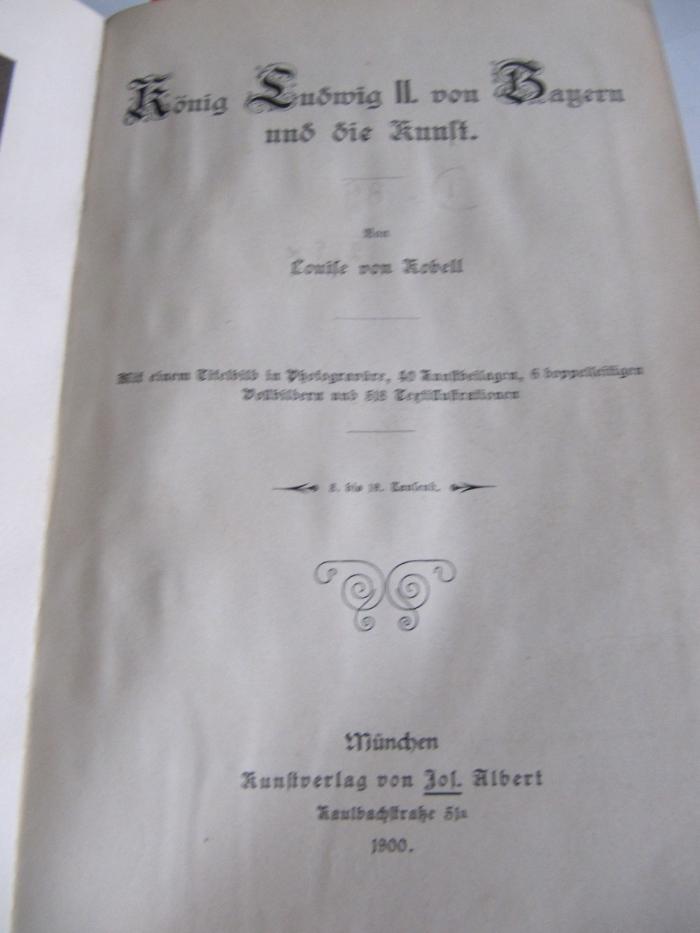 Db 89: König Ludwig II. von Bayern und die Kunst. (1900)