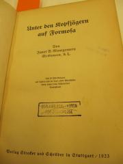 II 14732: Unter den Kopfjägern auf Formosa (1923)