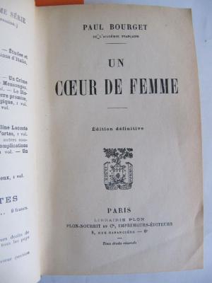 III 85385: Un coeur de femme (um 1890)
