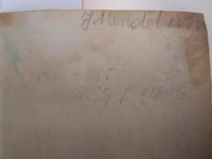 J / 1815 (Mendelsohn, J.), Von Hand: Autogramm; 'J Mendelsohn'. 