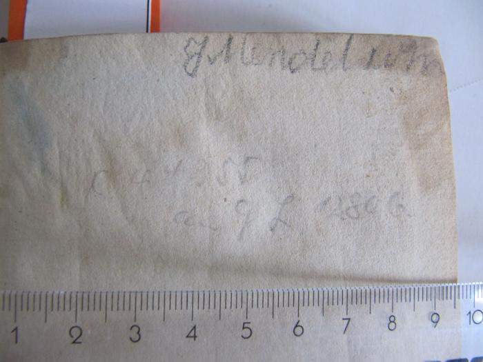 III 44355: Die Poeten. Novell. (1836);J / 1815 (Mendelsohn, J.), Von Hand: Autogramm; 'J Mendelsohn'. ;J / 1815, Von Hand: Notiz; 'C.43955 [...] G. L. 12806'