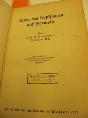 II 14732: Unter den Kopfjägern auf Formosa (1923)