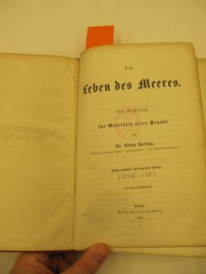 II 1478 e: Das Leben des Meeres : eine Darstellung für Gebildete aller Stände (1862)