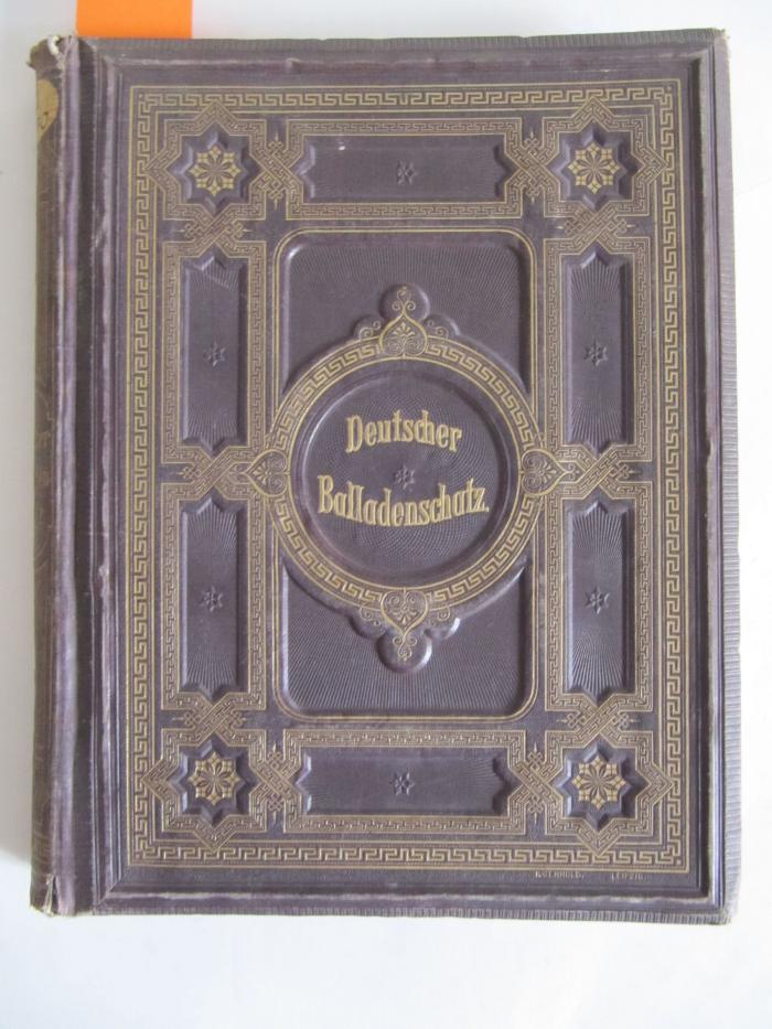 III 3770: Deutscher Balladenschatz (1867)