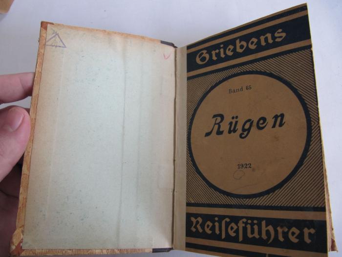 II 5261 bd: Die Insel Rügen : praktischer Reiseführer (1922)