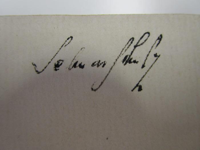 XIV 6768 b: Erinnerungen eines Bibliophilen (1922);J / 1738 (Schulz, Selmar), Von Hand: Autogramm; 'Selmar Schulz'. 