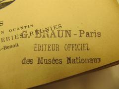 J / 1318 (Braun, G.), Stempel: Name; 'G. Braun - Paris Èditeur officiel des Musées Nationaux'. 