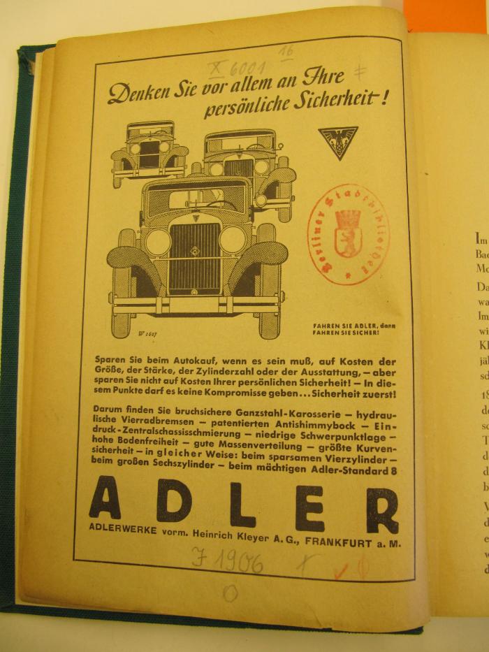 X 6001 16: Bäder-Almanach. Jubiläumsausgabe 1882-1932 ([1932])