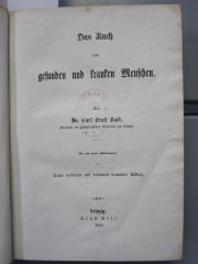 X 6125 c: Das Buch vom gesunden und kranken Menschen (1859)