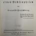 XIV 6768 b: Erinnerungen eines Bibliophilen (1922)