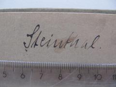 J / 57 (Steinthal, [?]), Von Hand: Autogramm, Name; 'Steinthal.'. 