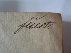 J / 125 (Feust, Philipp), Von Hand: Autogramm, Name; 'feust.'. 