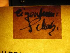 J / 831 (Eigentum: Scholz), Von Hand: Autogramm, Name; 'Eigentum: Scholz'. 