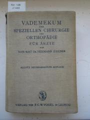 Km 148 i: Vademekum der speziellen Chirurgie und Orthopädie für Ärzte (1928)