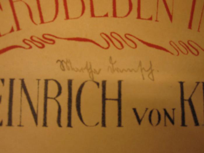 Cl 590: Das Erdbeben in Chili ([1921]);50 / 2319 (Dr[...]sch, Martha), Von Hand: Autogramm, Name; 'Martha Dr[...]sch'. 