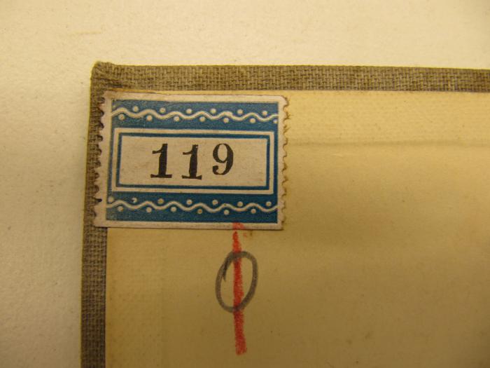 Ml 659: Leitfaden für den Schuhverkäufer : Fachkunde und Verkaufskunde ([1930]);J / 1307 (Lazarus, Alfons), Etikett: Nummer; '119'.  (Prototyp)