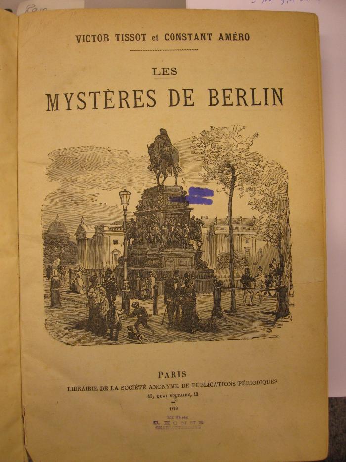 Ct 70 x: Les Mystères de Berlin (1879)
