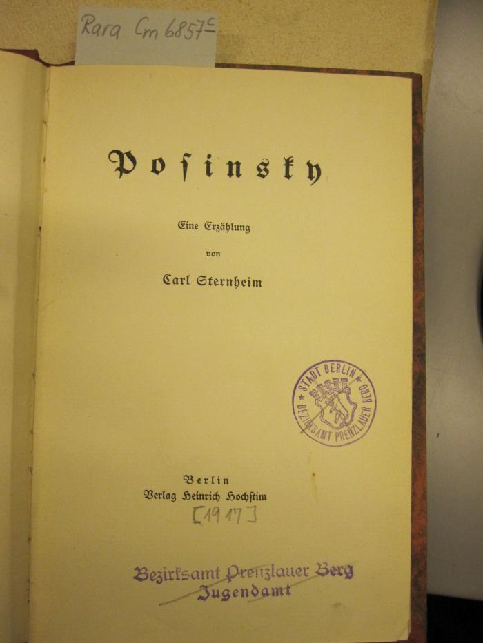 Cm 6857 c: Posinsky ([1917])
