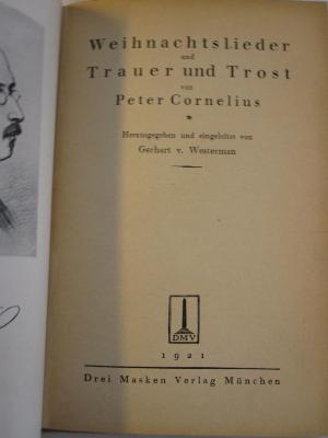 Vp 617: Weihnachtslieder und Trauer und Trost (1921)
