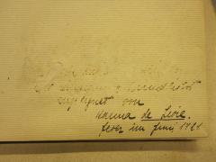 G46 / 2014 (Levie, Hanna de (Widmungsgeber)), Von Hand: Widmung; '[...] freundlichst zugeeignet von Hanna de Levie. Jever im Juni 1921'. 