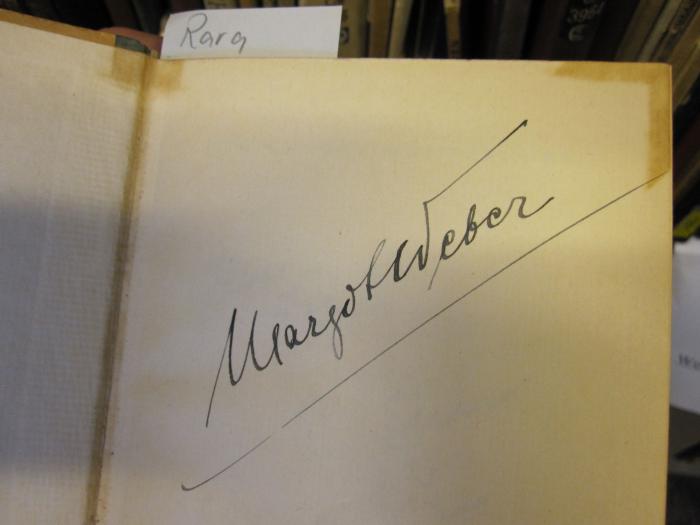 Cm 3901 2. Ex.: Der grosse Munkepunke (1924);- (Weber, Margot), Von Hand: Name, Autogramm; 'Margot Weber'. 