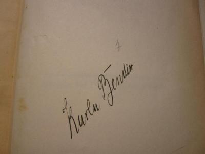 Cm 8354 b: Der Prinz von Theben (1920);- (Bendix, Karla), Von Hand: Name, Autogramm; 'Karla Bendix'. 
