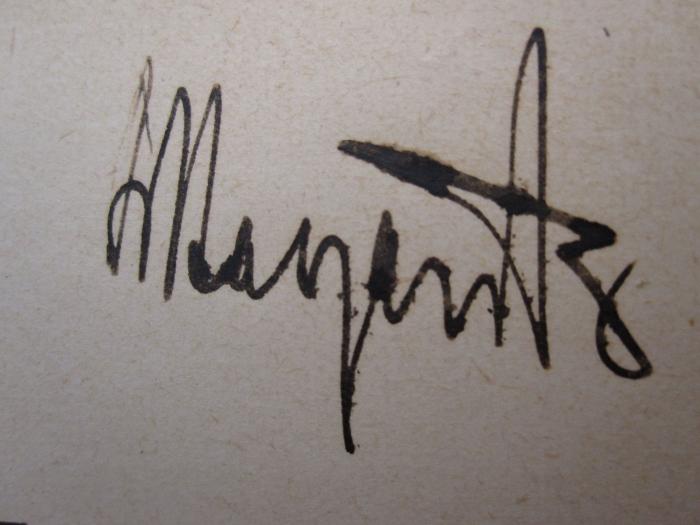 Kl 158 c: Die künstliche Höhensonne (Quarzlampe) in der Medizin (1917);J / 1428, Von Hand: Autogramm; 'DrM[...]'