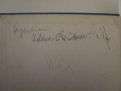 - (Fr[...]er, Idesa ), Von Hand: Autogramm, Name; 'Eigentum: Idesa Fr[...]er'. 