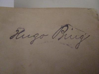  Nach Jerusalem! Zweiter Theil. (1858);- (Bing, Hugo), Stempel: Autogramm, Name; 'Hugo Bing'.  (Prototyp)